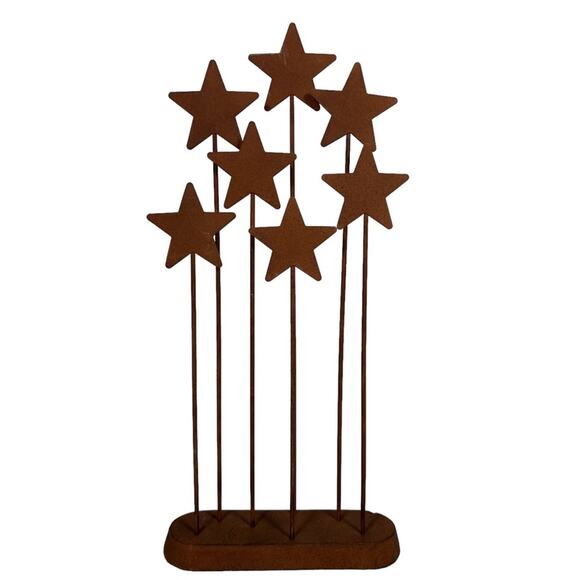 Willow Tree Metal Star Backdrop Hand Painted Nativity Crèche Background EUC - Picture 1 of 4